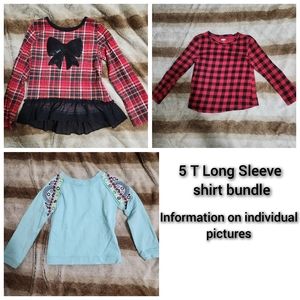 Shirt Bundle (3): 5T Long Sleeve T-Shirt